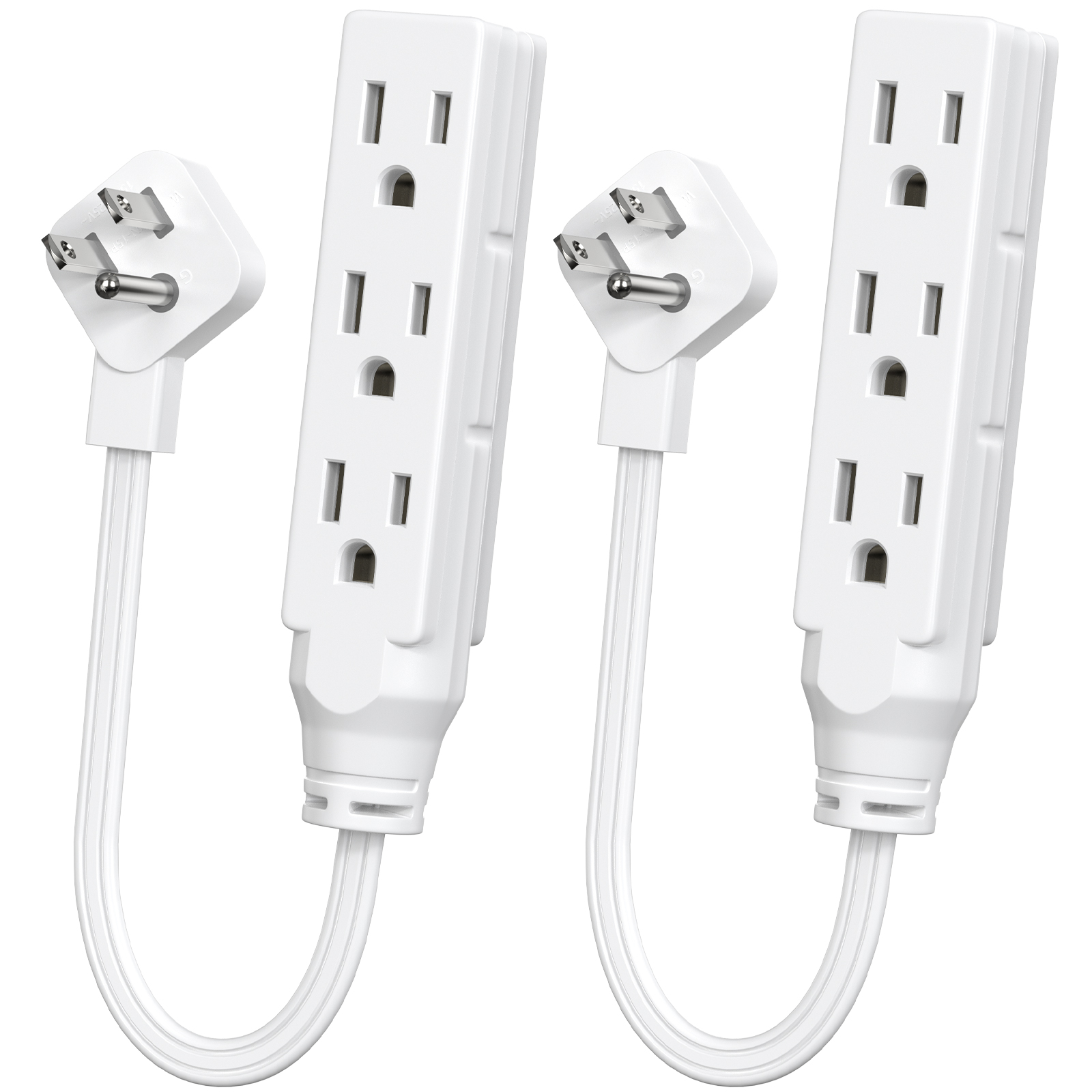 Power Strip Flat - Multipresa a tre prese con spina