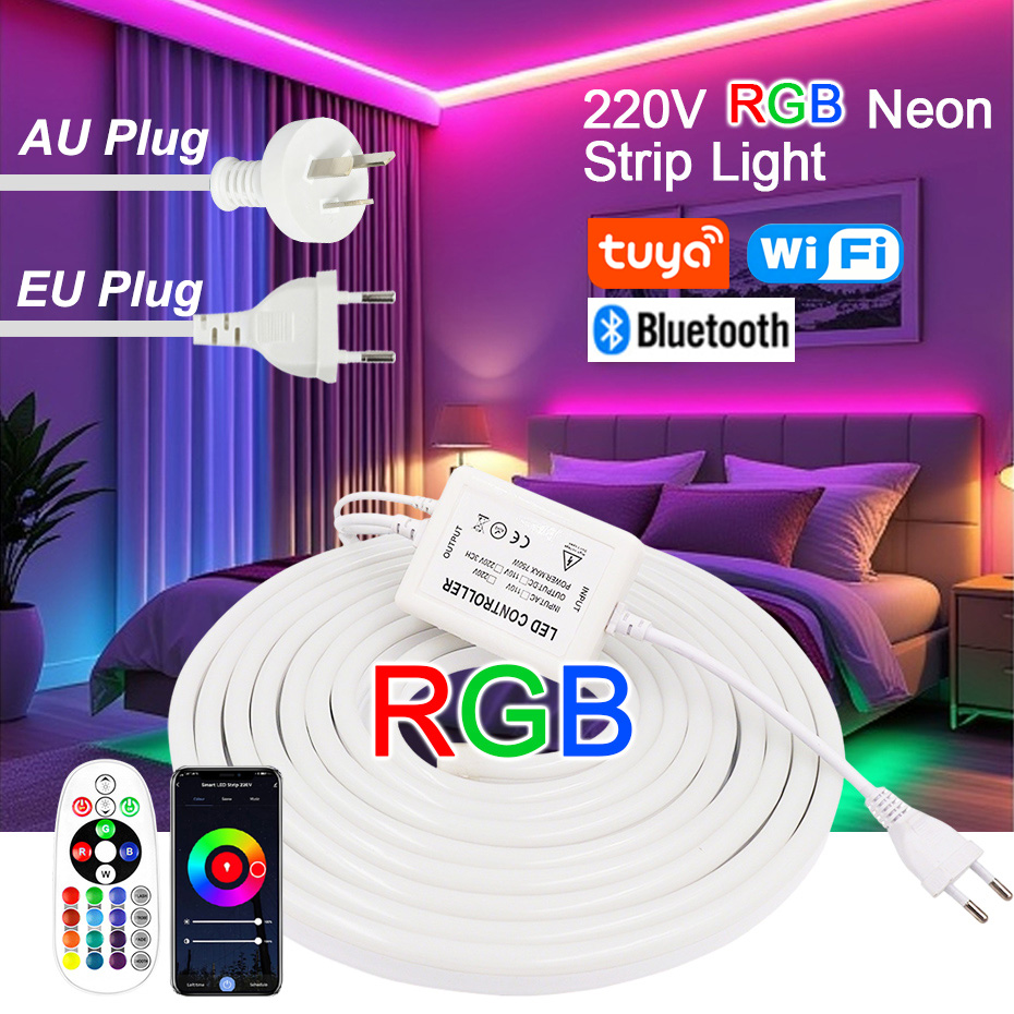Power Strip Flat - Striscia LED Neon RGB 220V con