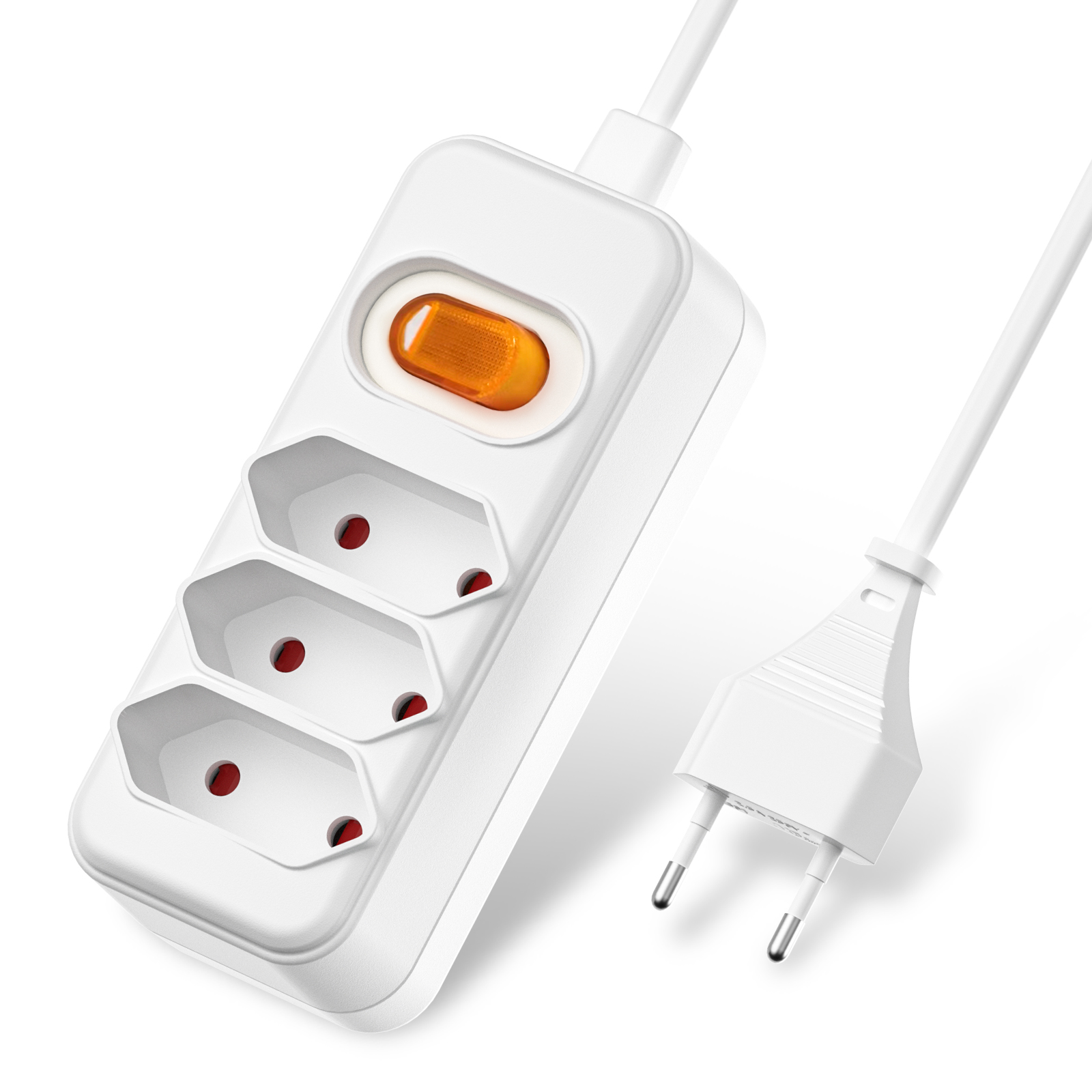 Power Strip Flat - Presa di corrente europea UE a