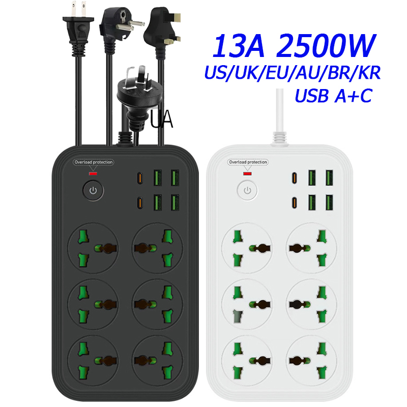 Power Strip Flat - Prese per prese multiple universali 13A