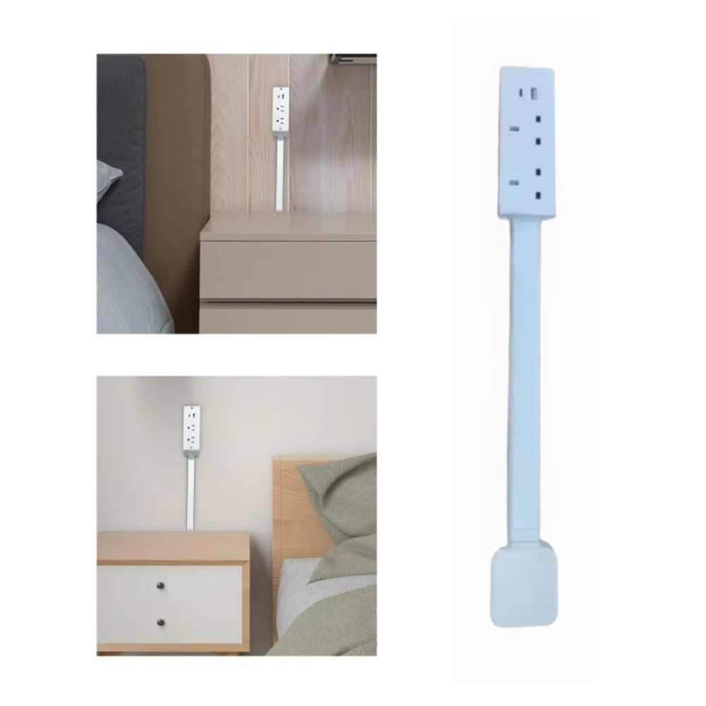 Power Strip Flat - Ruota 180 ° Prolunga per presa