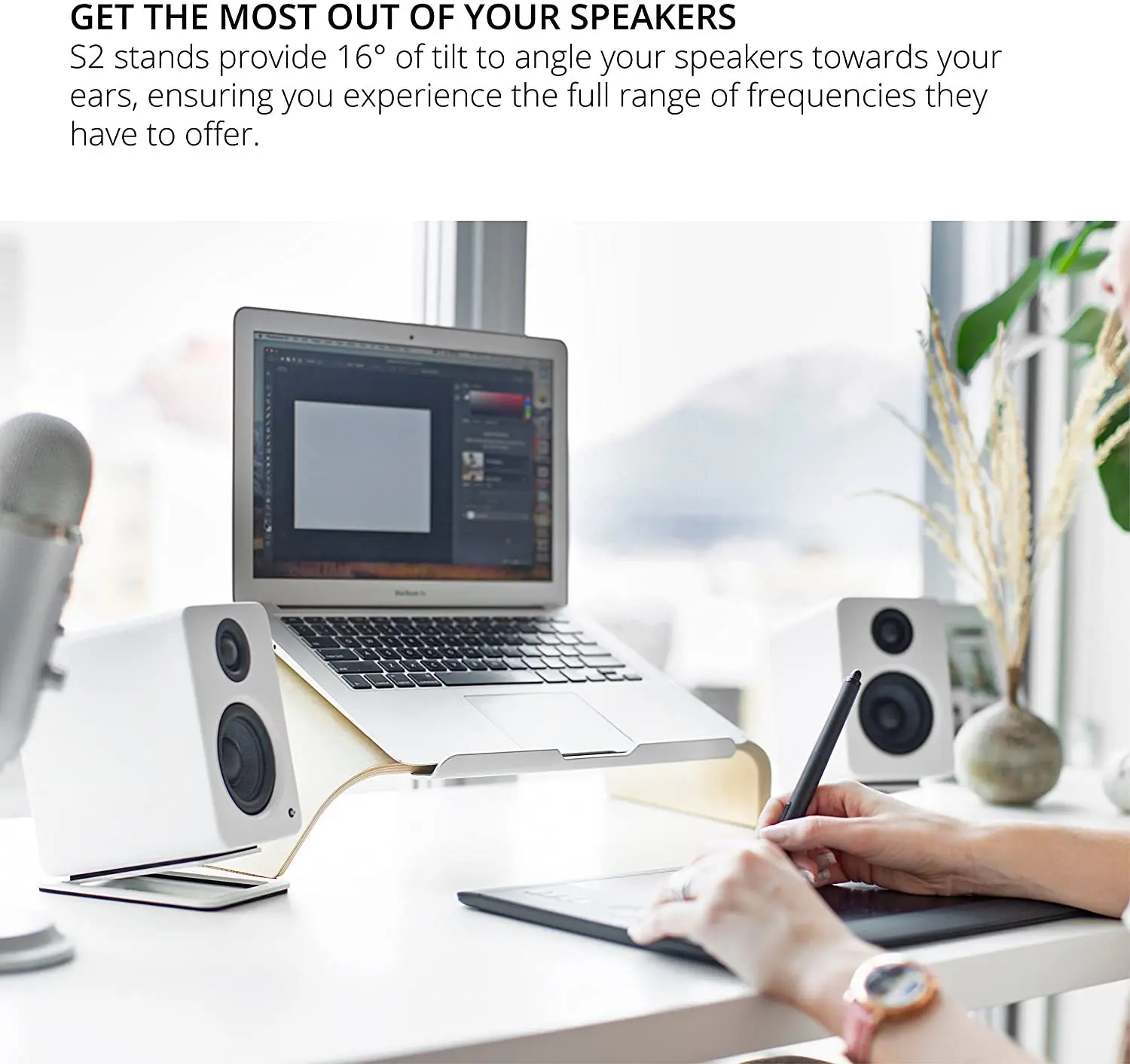 Supporti per altoparlanti da t - Speaker Desk Setup recensione e prezzo