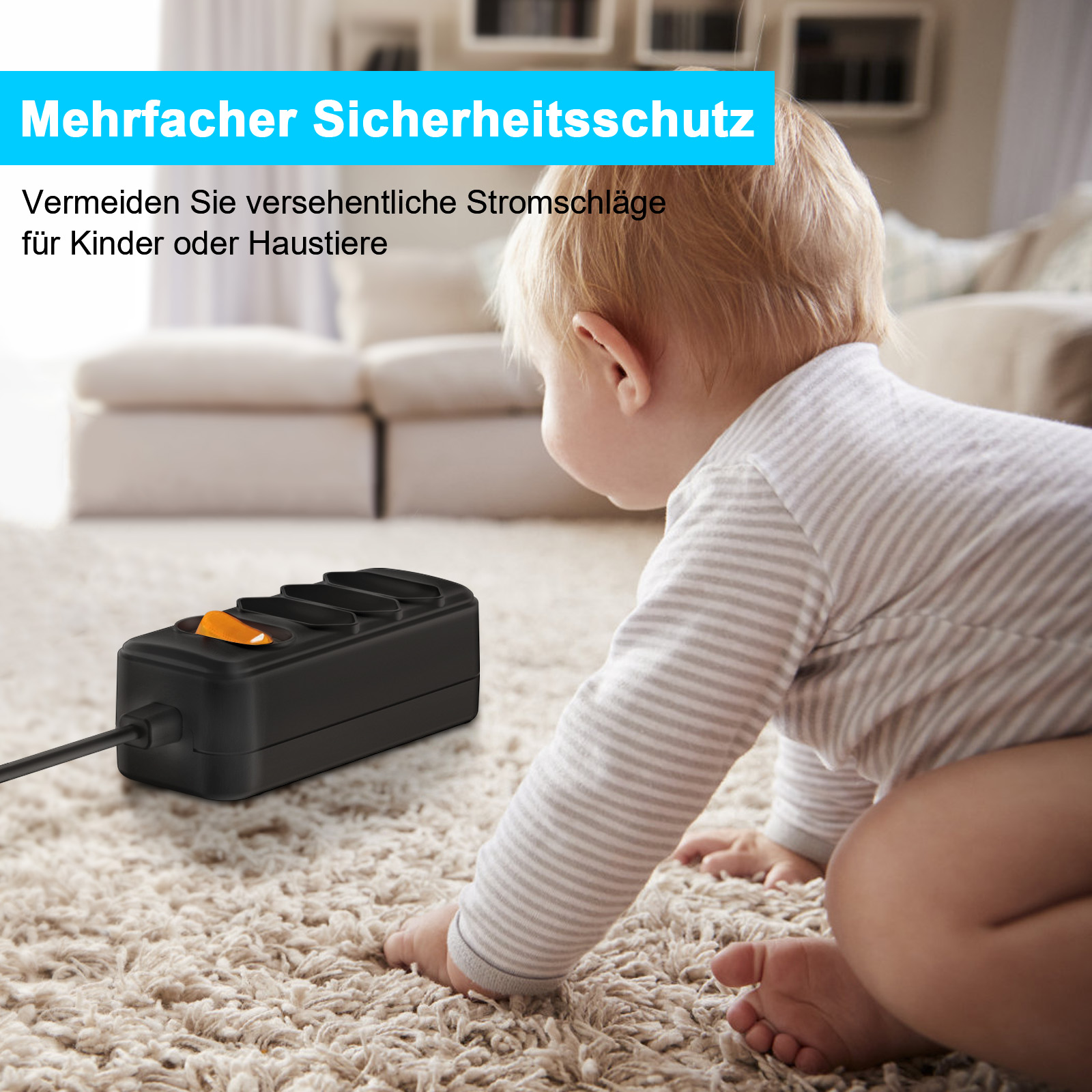 Presa di corrente europea UE a - Power Strip Flat recensione e prezzo