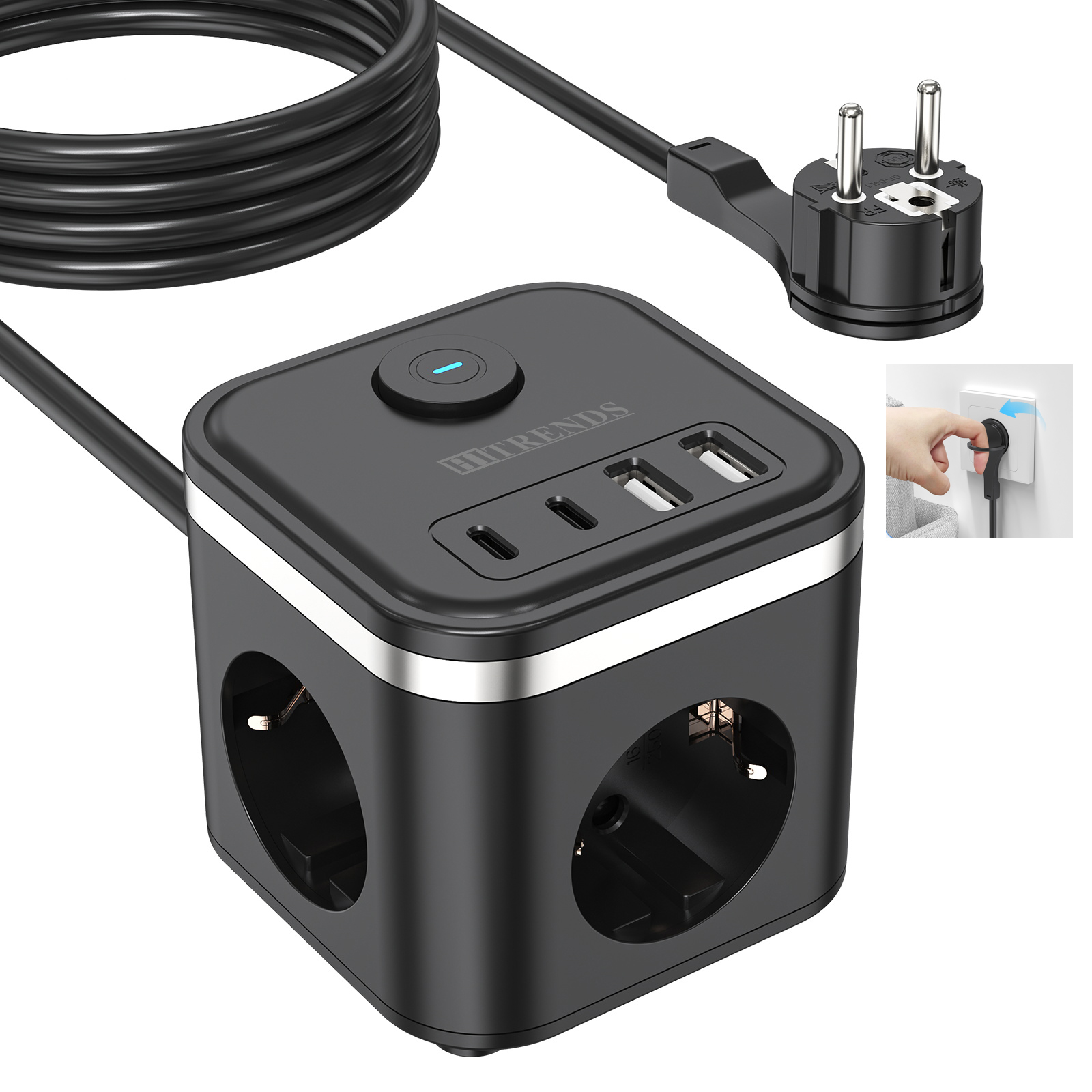 Cubo multipresa con presa piat - Power Strip Flat recensione e prezzo