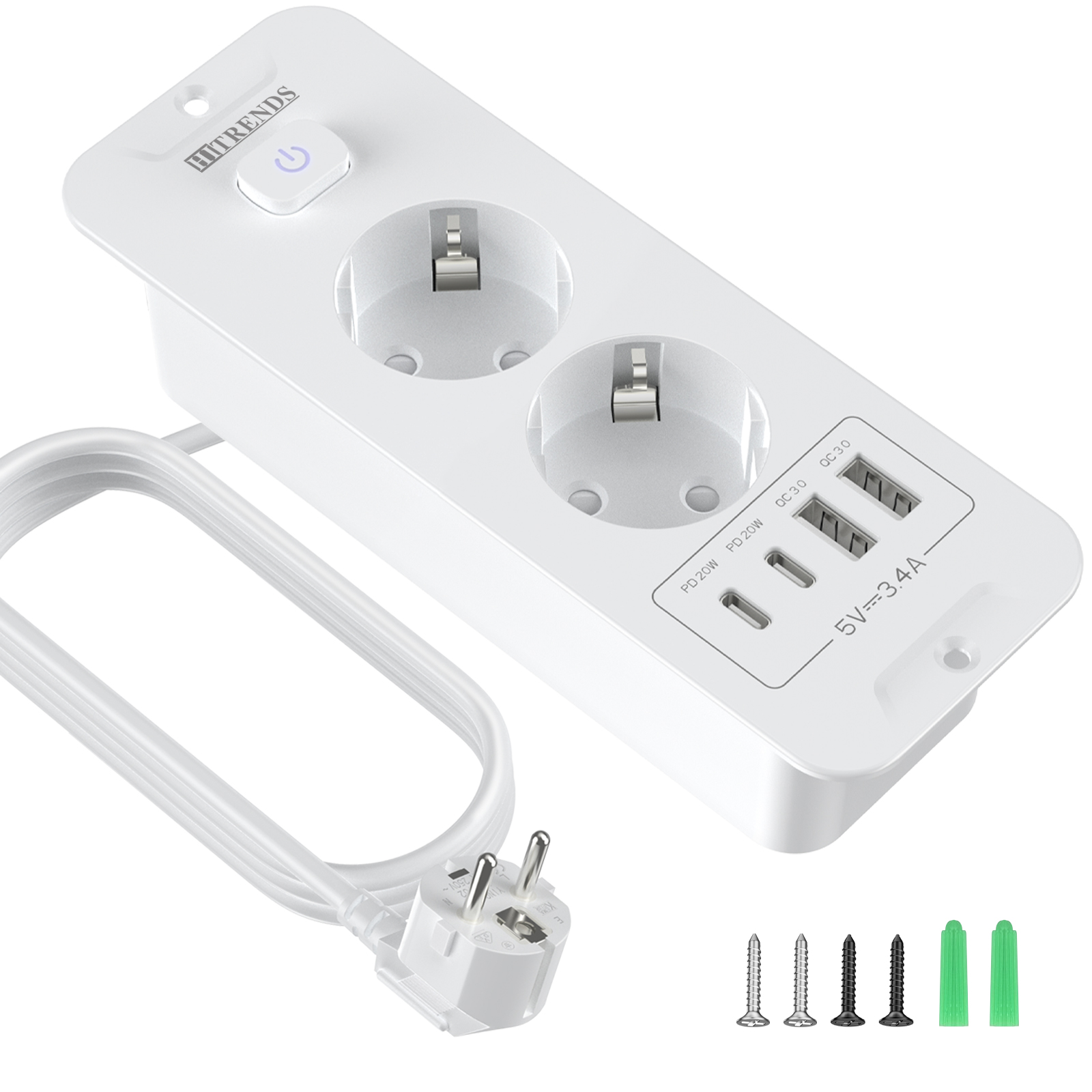 Presa da tavolo incorporata co - Power Strip Flat recensione e prezzo
